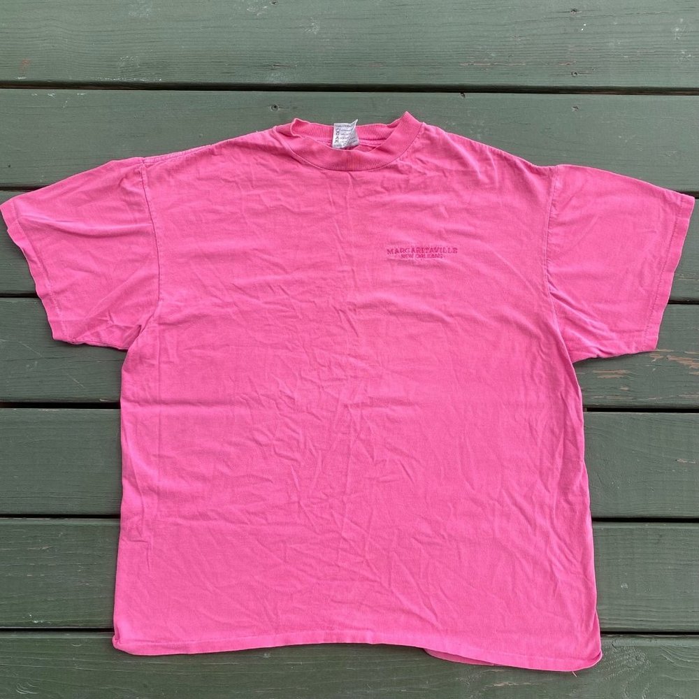 Hot Pink Embroidered Margaritaville Shirt Size XXL